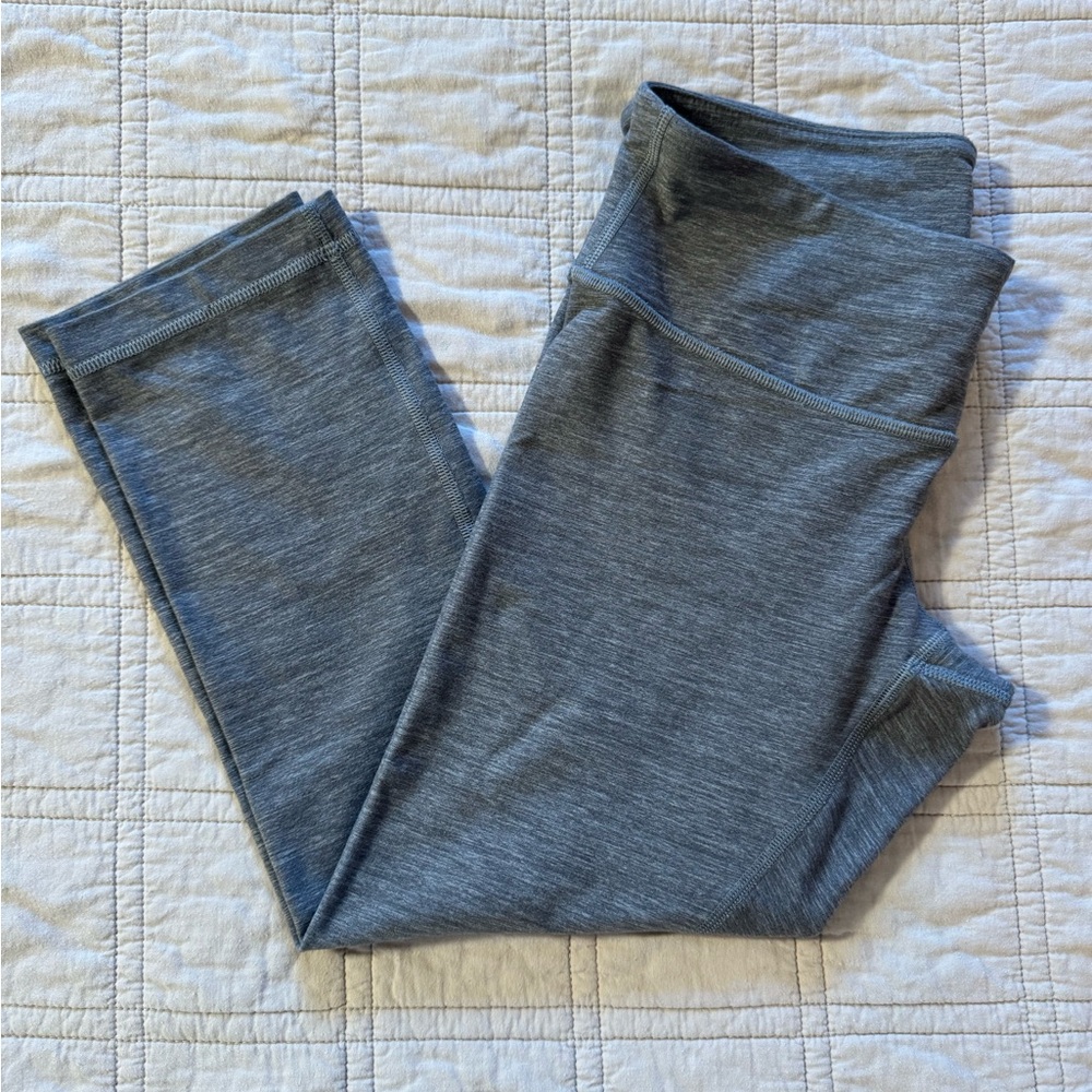 Lululemon Wunder Under Crop Legging Heather Slate